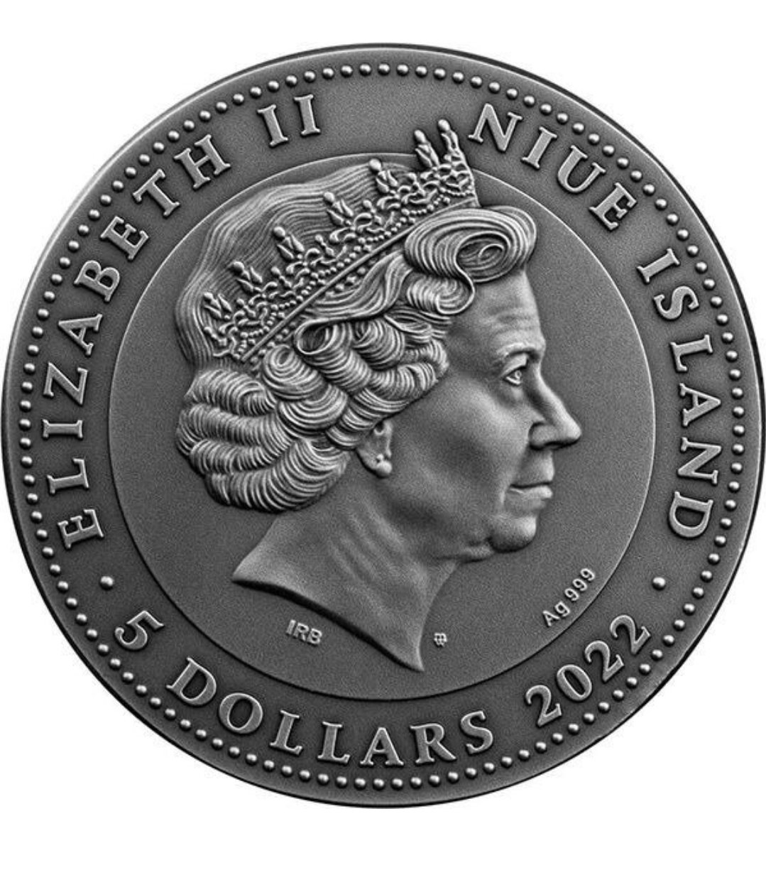 🎭 VENETIAN MASK II – 2 oz Sølvmønt (Antique Finish - Billede 2