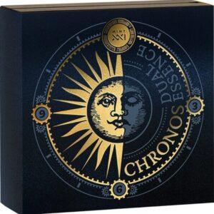 2023 Chronos Dual Essence – 2 oz Sølvmønt .999 (Antique Finish)