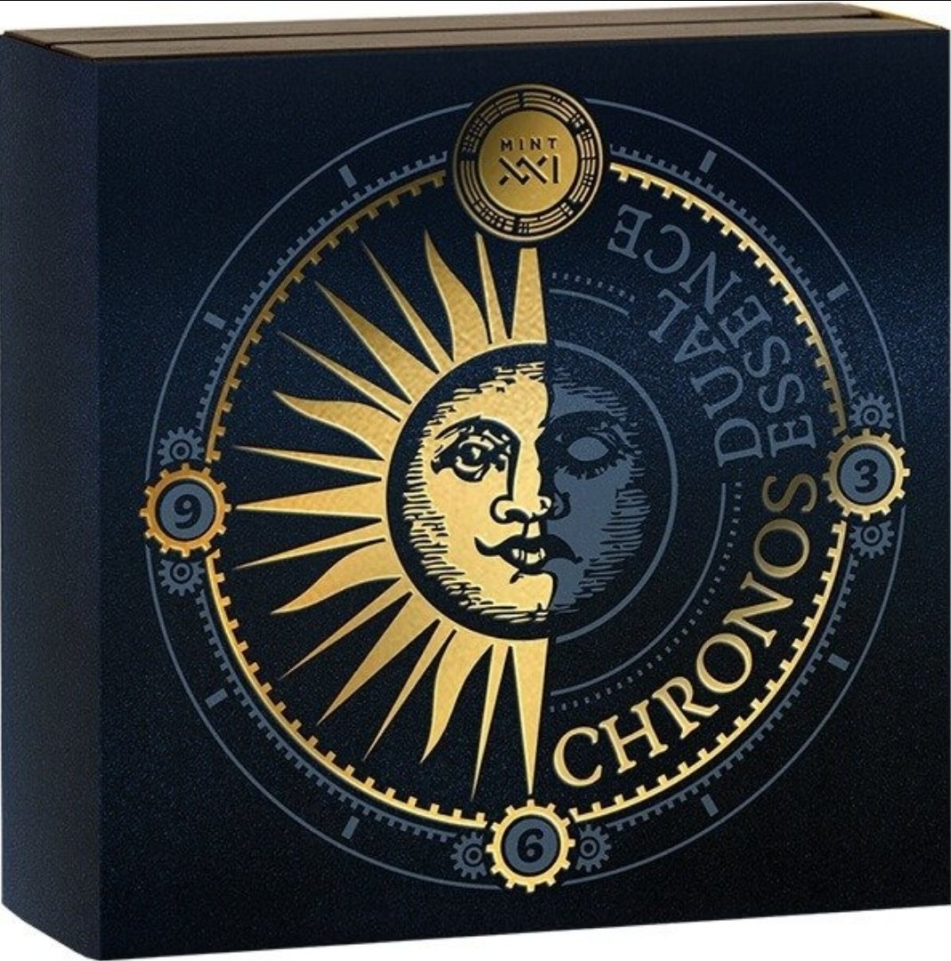 2023 Chronos Dual Essence – 2 oz Sølvmønt .999 (Antique Finish)