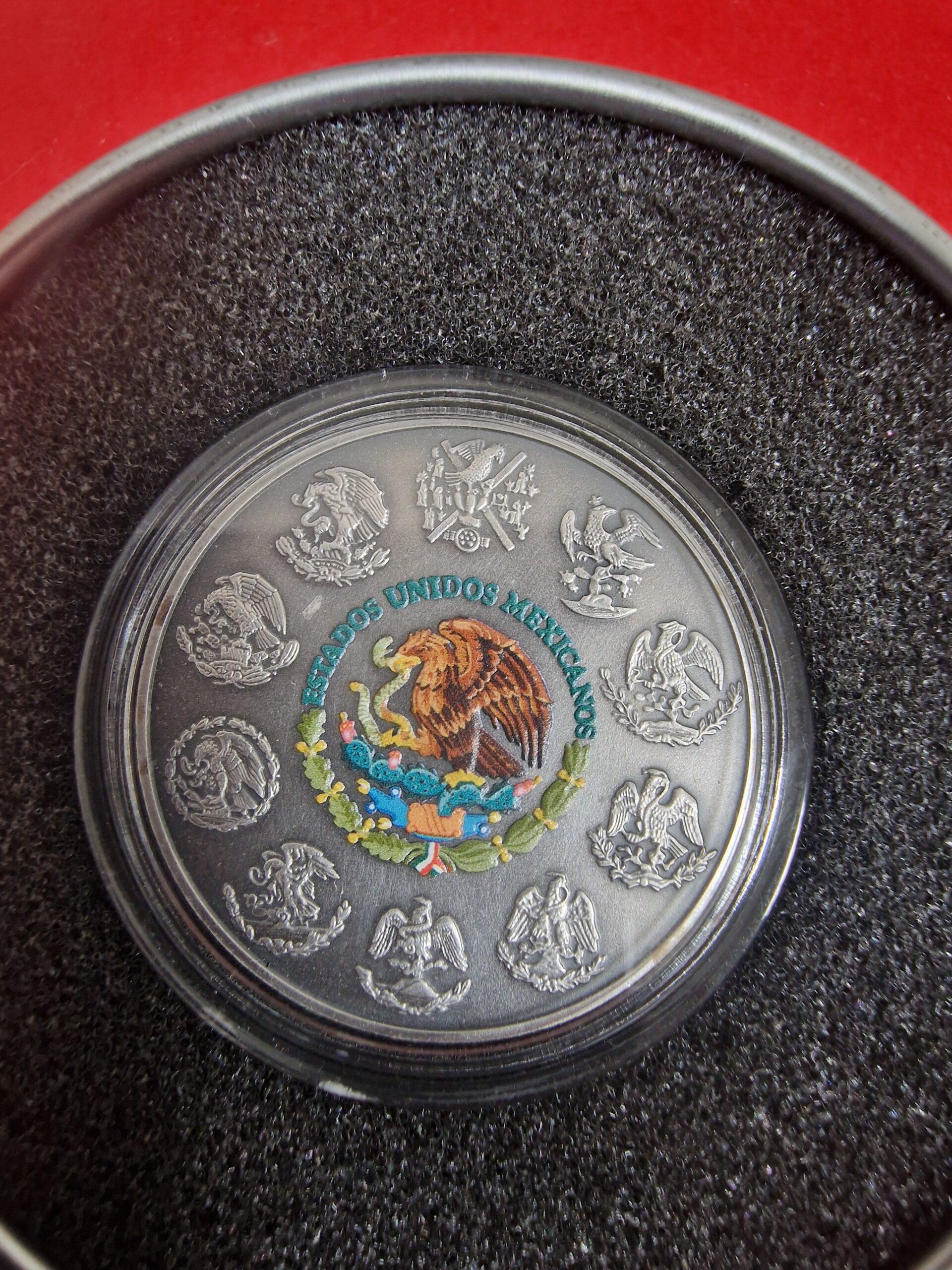 Mexican Libertad 2018 – 1 oz Sølv – Farvet Special Edition (Nr. 007/500) - Billede 3