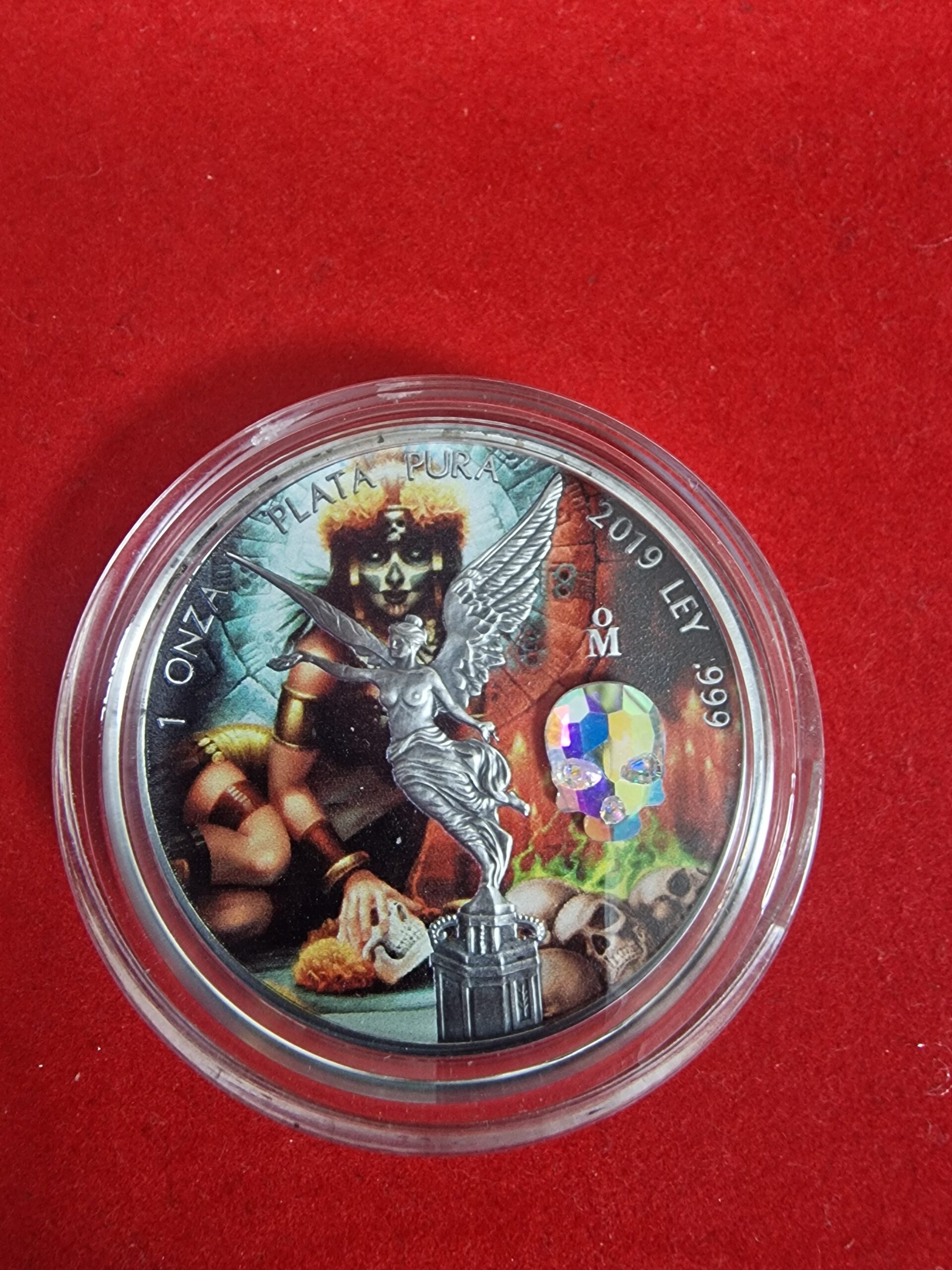 Mexican Libertad 2018 – 1 oz Sølv – Farvet Special Edition (Nr. 007/500) - Billede 6
