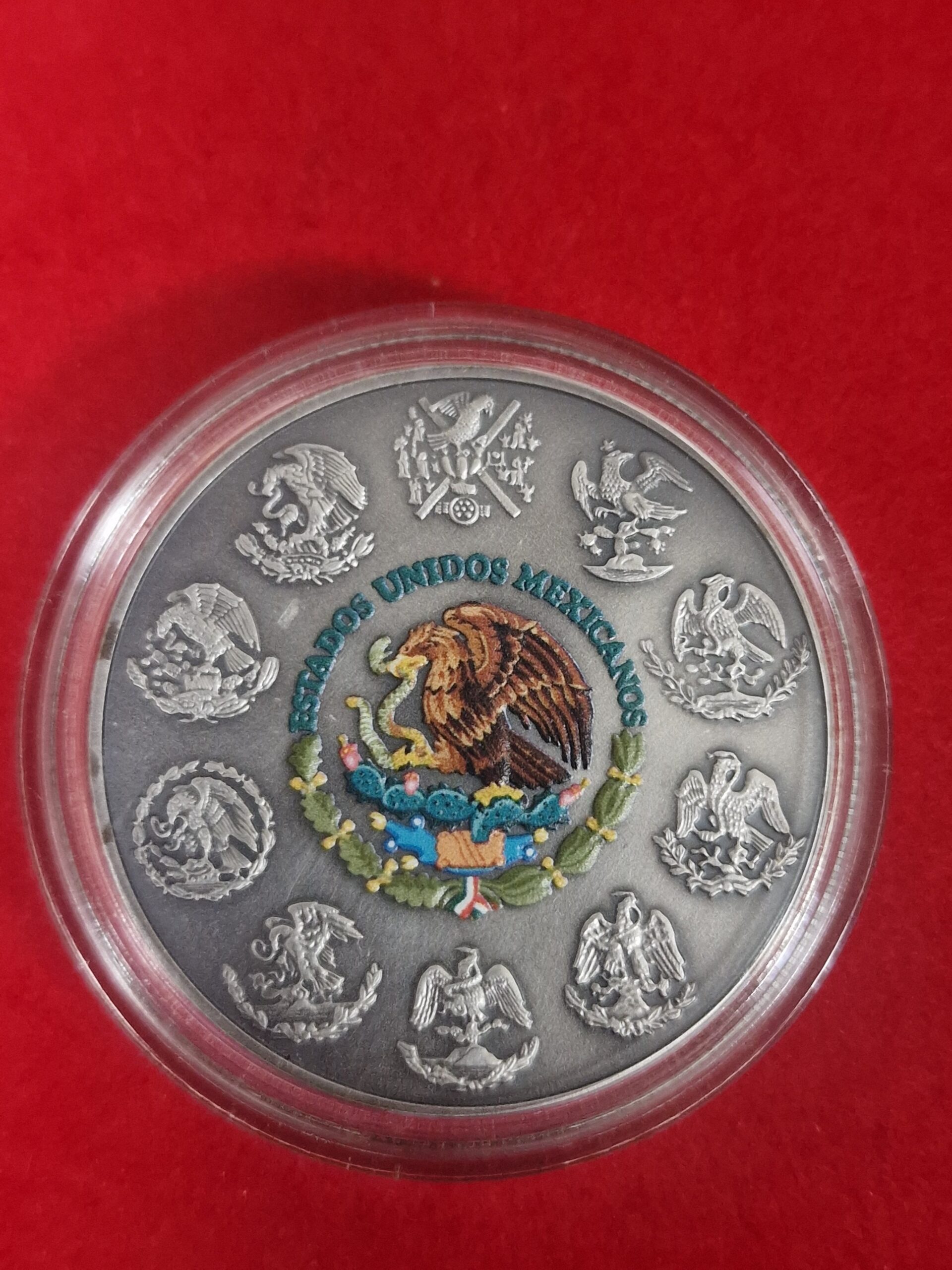 Mexican Libertad 2018 – 1 oz Sølv – Farvet Special Edition (Nr. 007/500) - Billede 5