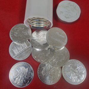 20 stk. x 1 oz østrigske Vienna Philharmonic sølvmønter år 2012