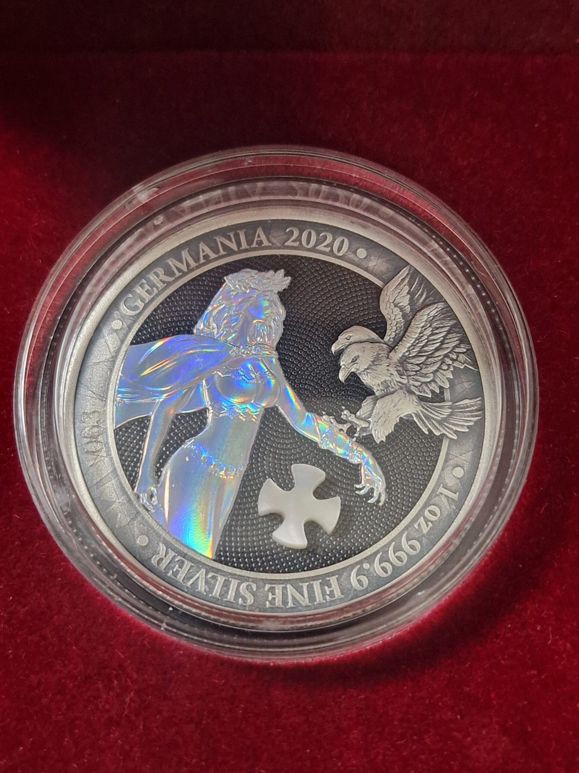 Germania 2020 – Mother of Pearl Cross – 1 oz Silver (.9999)