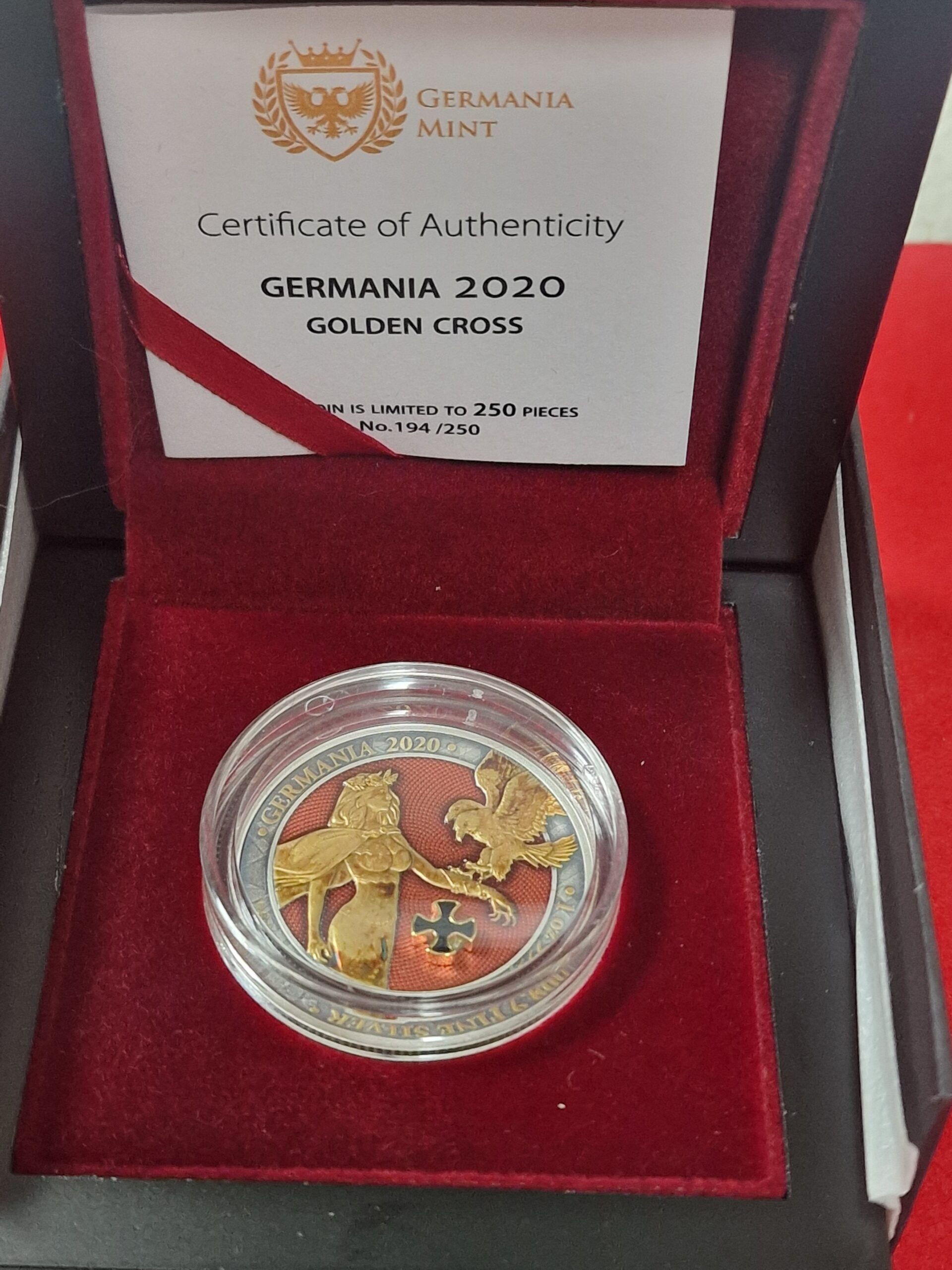 Germania 2020 – Golden Cross – 1 oz Silver (.9999) - Billede 3