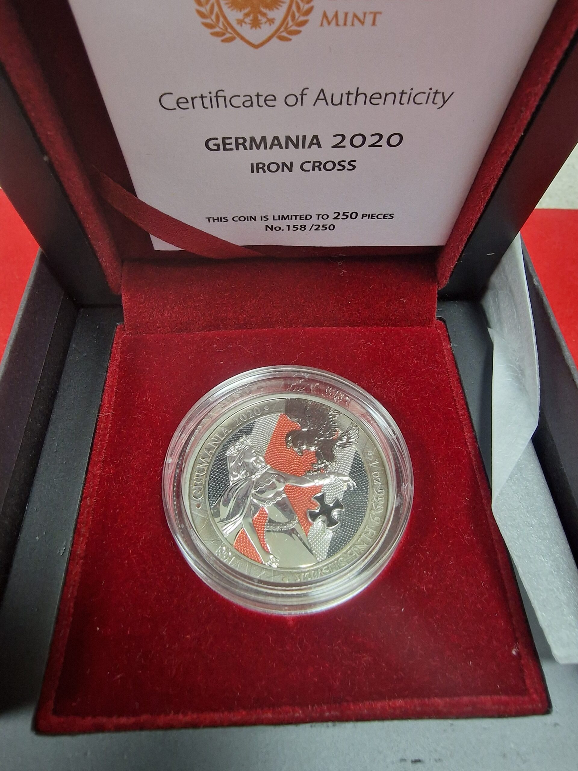 ⚔️ GERMANIA 2020 – Iron Cross – Nr. 158/250 ⚔️ - Billede 2