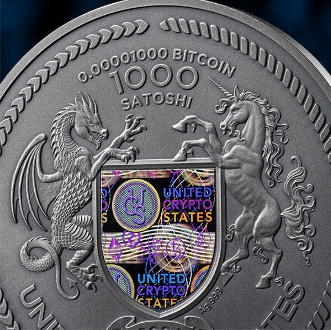 đ Binary Bull â 1000 Satoshi 2024
2 oz Silver .999 ⢠Antique Finish ⢠Højrelief ⢠15 Years Bitcoin Anniversary ⢠1000 stk - Billede 5